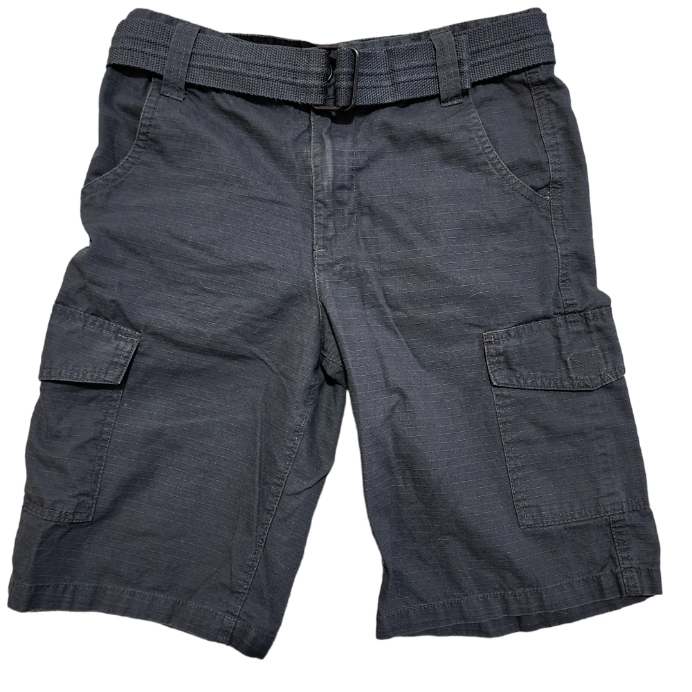 Fission Belted Boys Grey Cargo Shorts - Size 12